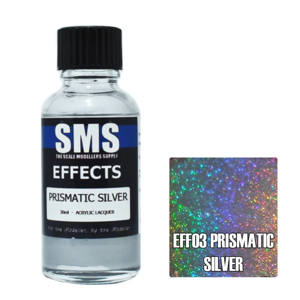 The Scale Modellers Supply (SMS) Effects PRISMATIC SILVER 30ml - Paints