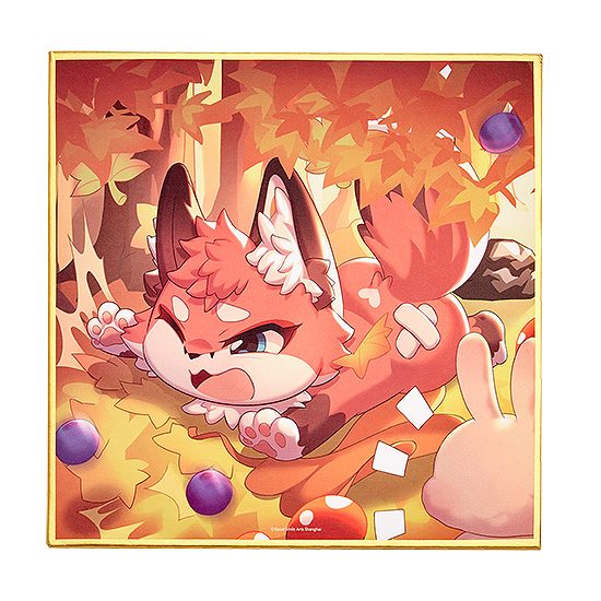 FLUFFY LAND Shikishi Falling