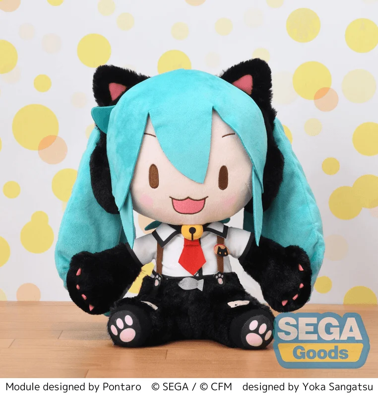 SEGA fuwa petit Hatsune Miku: Project DIVA Arcade Future Tone LL Plush Hatsune Miku - Kitty Cat - Hatsune Miku