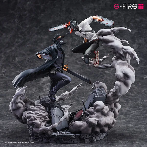 SEGA CHAINSAW MAN Super Situation Figure Chainsaw Man vs. Samurai Sword - Chainsaw Man