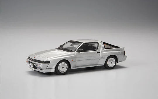 Aoshima DIECAST MODEL CAR: 1/43 MITSUBISHI STARION 2000TURBO EX US?EUROPE SPEC ['88] (GRACE SILVER) - Scale Kits