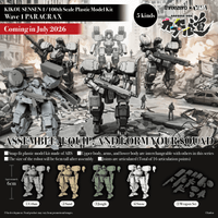 KIKOU SENSEN 1/100th Scale Plastic Model Kit Wave 1 (1 set of 6 pcs) 1