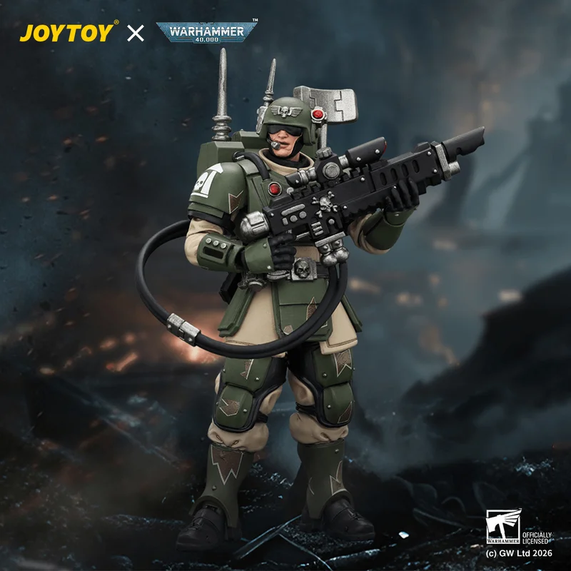 JOYTOY Astra Militarum Kasrkin 3 with Hot-shot Lasgun and Vox-caster - Warhammer 40K