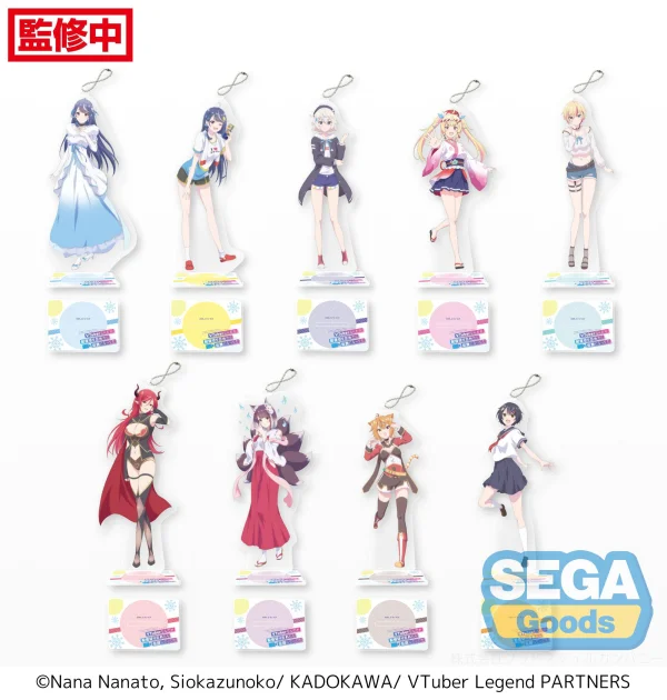 SEGA TV Anime "VTuber Legend: How I Went Viral after Forgetting to Turn Off My Stream" Clear Keychain With Stand (EX) - VTuber Legend: How I Went Viral After Forgetting to Turn Off My Stream