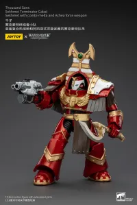 JOYTOY Thousand Sons Sekhmet Terminator Cabal Sekhmet With Combi-Melta And Achea Force Weapon - Warhammer 40K - photo 6