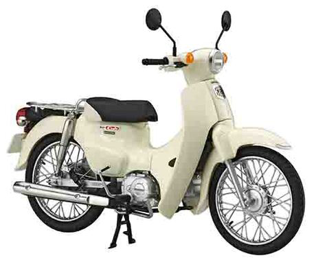 [B-NX-No9] 1/12 Honda Super Cub110 (Classical White)