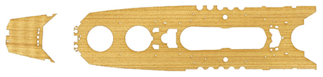 [TOKU-3 EX-102] 1/700 Wood Deck Seal for 1/700 YAMATO  last type (w/Ship Name Plate)