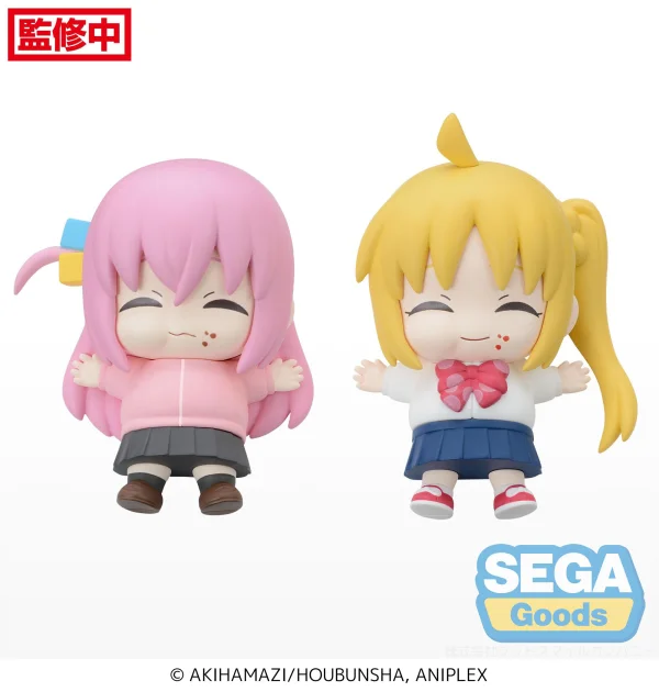 SEGA Full and Happy Mascot Anime "BOCCHI THE ROCK!" Mini Figure Vol.1 (EX) (Pack of 1 Hitori, 1 Nijika) - Bocchi the Rock!