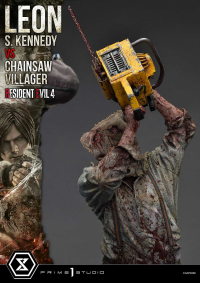 Ultimate Premium Masterline Resident Evil 4 Leon S. Kennedy versus Chainsaw Villager Bonus Version 19