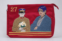 Golden Kamuy Sagara Embroidery Handbag Tsukishima & Koito 1