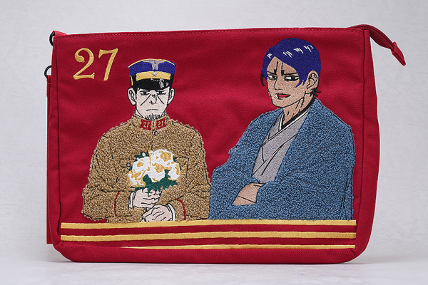 Golden Kamuy Sagara Embroidery Handbag Tsukishima & Koito