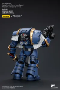JOYTOY Ultramarines Cataphractii Terminator Squad Sergeant with Power Sword - Warhammer 40K - photo 7