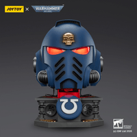 Ultramarines Captain MkX Helmet & Display Stand 1