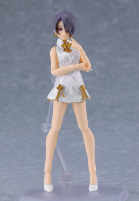figma Styles Mini Skirt Chinese Dress (White) 5
