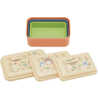 Nested Totoro Flower Plastic Container 3 Piece Set 2