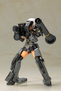 FRAME ARMS GIRL GOURAI-KAI [BLACK] with FGM148 TYPE ANTI-TANK MISSILE 9