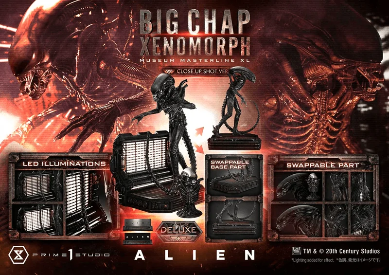 Prime 1 Studio Museum Masterline XL Alien (Film) Big Chap Xenomorph Close Up Shot Ver. Deluxe Version - Alien (Movie Franchise)