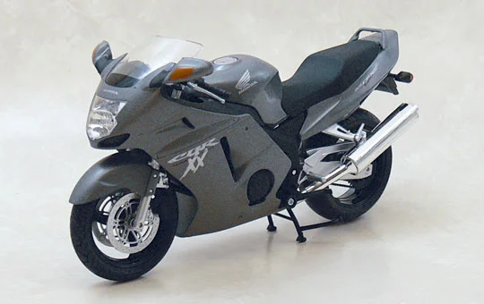 Aoshima 1/12 TOYABI DIECAST MOTORCYCLE: 1/12 Honda CBR1100XX Super Blackbird(GRAY) - Scale Kits