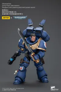 JOYTOY Ultramarines Jump Pack Intercessors Sergeant With Plasma Pistol And Power Sword - Warhammer 40K - photo 3