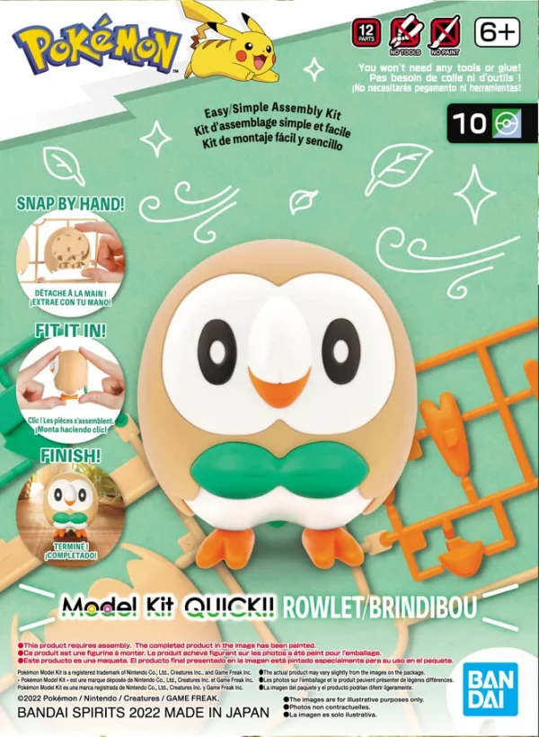 BANDAI HOBBY Pokemon Model Kit QUICK!! 10 ROWLET - Pokémon
