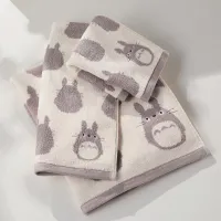 Marushin Big Grey Totoro - Studio Ghibli Silhouette Series (Face Towel) - Studio Ghibli - photo 2