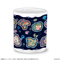 MONSTER HUNTER CHIBI STYLE Heat-changing Mug: Neon-themed 2