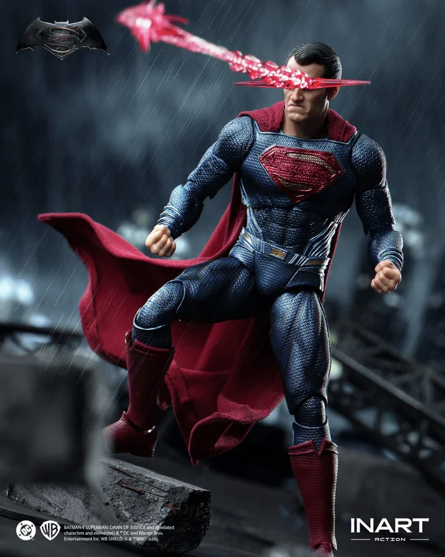 Queen Studios INART Action - Batman v Superman: Dawn of Justice - Superman Action Figure - DC Comics