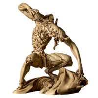 SCULPTURE WORKS Evangelion Unit 2 Beast Transformation  2nd Form The Beast Geofront Blood Battle Beige Color Ver. 15