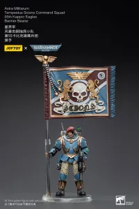 JOYTOY Astra Militarum Tempestus Scions Command Squad 55th Kappic Eagles Banner Bearer - Warhammer 40K - photo 2
