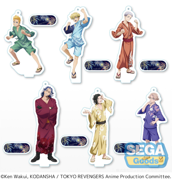 Tokyo Revengers Clear Key Chain with Stand It's a Summer Festival!