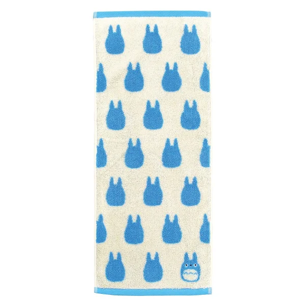 Marushin Medium Blue Totoro - Studio Ghibli Silhouette Series (Face Towel) - Studio Ghibli