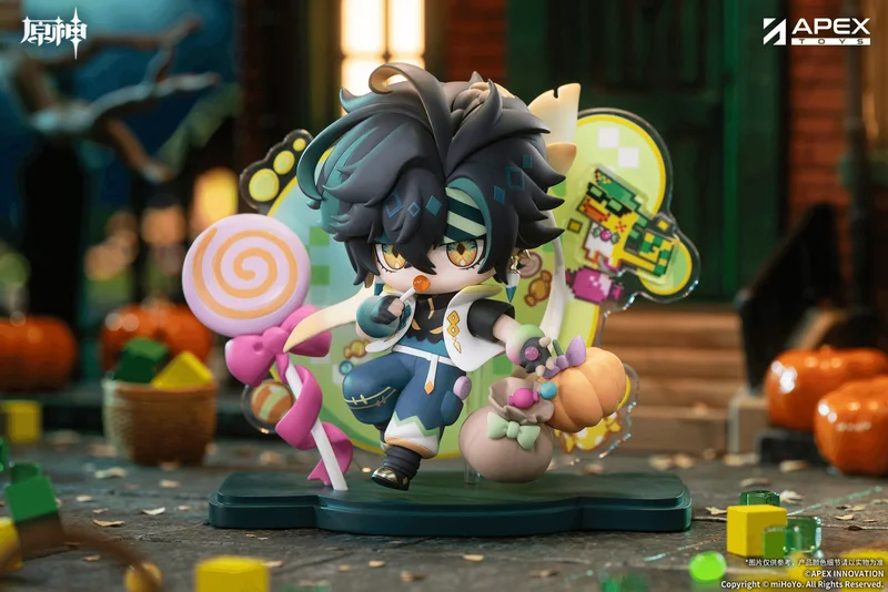APEX TOYS [GENSHIN IMPACT] Twilight Whimsy Series  Kinich Chibi Painted Figure w BONUS - Genshin Impact