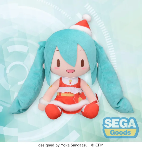 SEGA Fuwapetit "Hatsune Miku" Series L Plush "Hatsune Miku" Christmas 2023 - Hatsune Miku