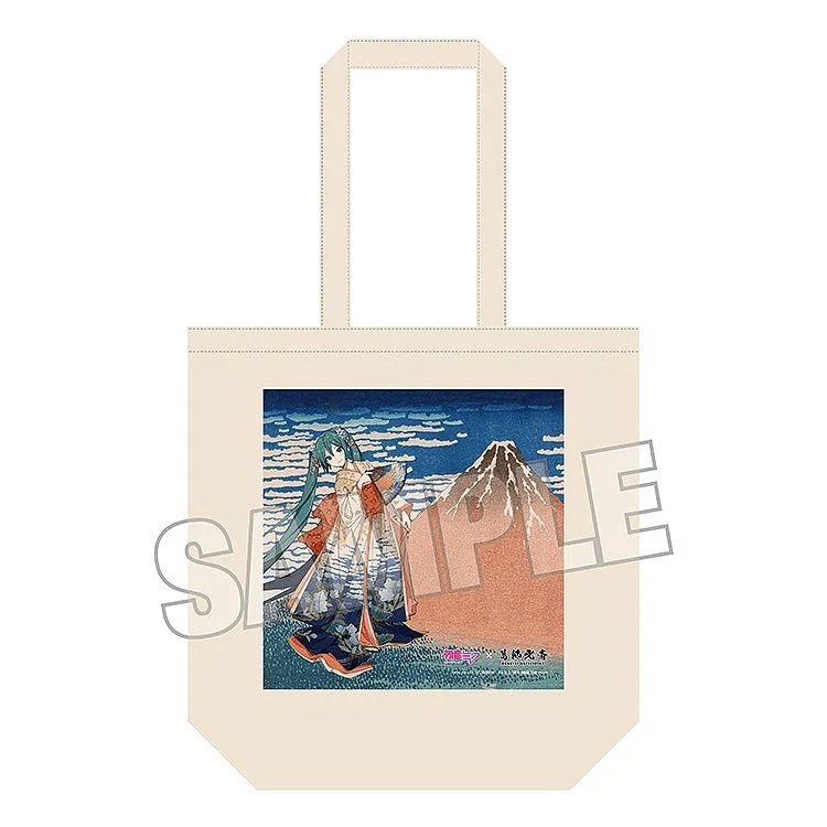 Presence CO., LTD. Hatsune Miku x Katsushika Hokusai iXima Tote Bag Fine Wind, Clear Morning - Hatsune Miku