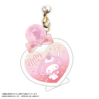 My melody Bithday PUKKURI Clear key holder 4