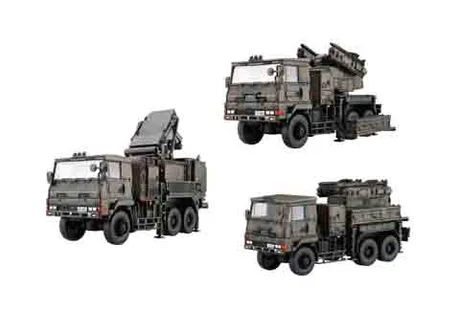 Fujimi [Mi-23] 1/72 JGSDF Type 81 Tank Short Distance Surface-to-air Guided Missile (C) Shooting Control Device / Launcher Equipped Vehicles (Set of 3) - Scale Kits
