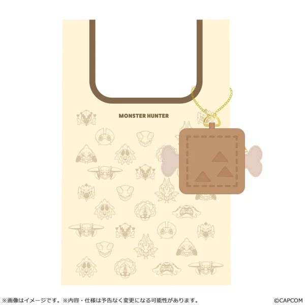 CAPCOM MONSTER HUNTER CHIBI STYLE Reusable Shopping Bag With Pouch - Monster Hunter