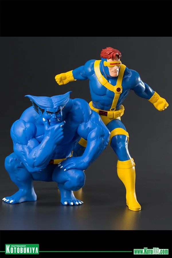 KOTOBUKIYA MARVEL UNIVERSE CYCLOPS & BEAST TWO PACK ARTFX+ STATUE [PO-DUE: APR 27] - Marvel