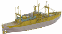 [HP001] 1/250 ANTARCTICA OBSERVATION SHIP SOYA "Antarctica Observatin 2nd Corps" (Super detail kit)	 7