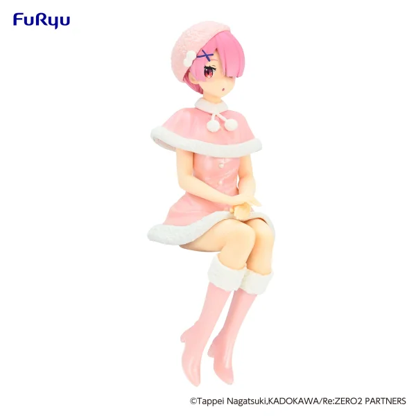 FuRyu Re:ZERO -Starting Life in Another World-　Noodle Stopper Figure -Ram Snow Princess Pearl Color ver.- - Re:ZERO -Starting Life in Another World-