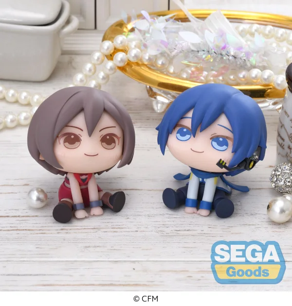 SEGA QyuruMe "Hatsune Miku" Series Mini Figure "MEIKO & KAITO" (EX) [Pack of: 1 Meiko, 1 Kaito] - Hatsune Miku