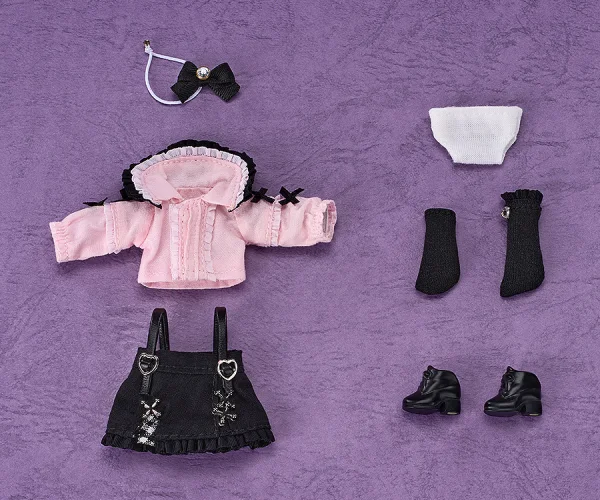 GOOD SMILE COMPANY Nendoroid Doll Outfit Set: Suspender Skirt Set (Pink & Black) - Figure Accessories