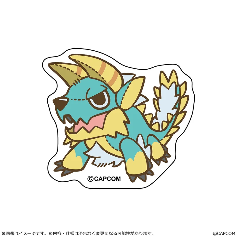 CAPCOM MONSTER HUNTER CHIBI STYLE Die-cut Sticker: Zinogre - Monster Hunter