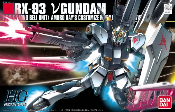 BANDAI HOBBY HGUC 1/144 #86 Nu Gundam - Mobile Suit Gundam: Char's Counterattack