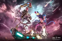 PureArts League Of Legends - Jinx & Vi 1:6 Scale Statue Bundle - Video Games - photo 2