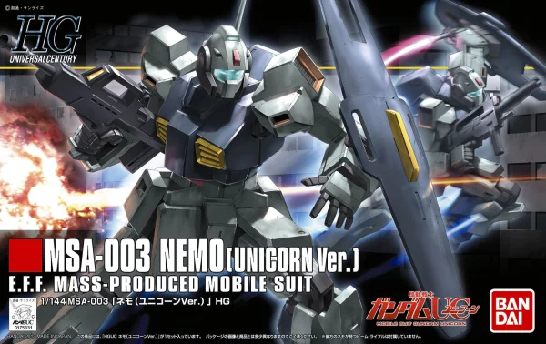 BANDAI HOBBY HGUC 1/144 #140 Nemo (Unicorn Ver) - Mobile Suit Gundam Unicorn / Narrative