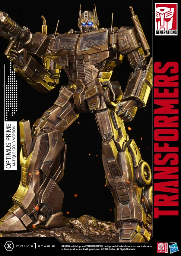 Prime 1 Studio Premium Masterline Transformers: Generation 1 Optimus Prime Antique Gold Version - Transformers