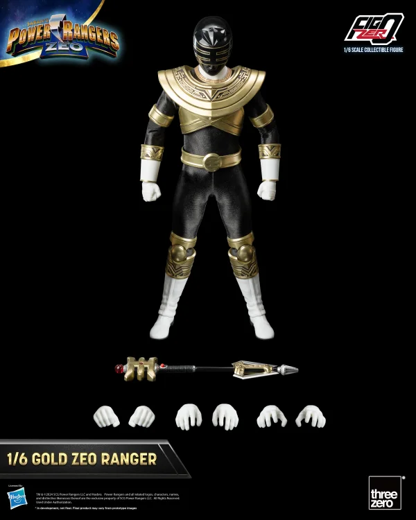 threezero Power Rangers Zeo - FigZero 1/6 Gold Zeo Power Ranger - Power Rangers
