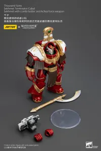 JOYTOY Thousand Sons Sekhmet Terminator Cabal Sekhmet With Combi-Bolter And Achea Force Weapon - Warhammer 40K - photo 5