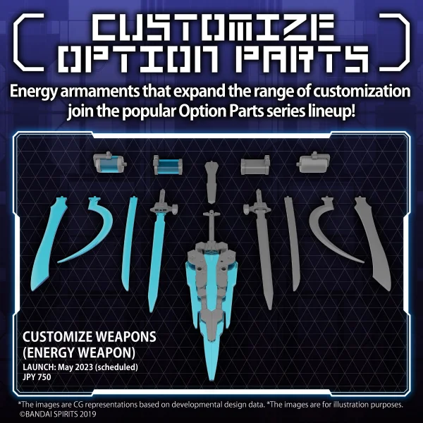 BANDAI HOBBY CUSTOMIZE WEAPONS(ENERGY WEAPON) - 30 Minutes Missions (30MM)